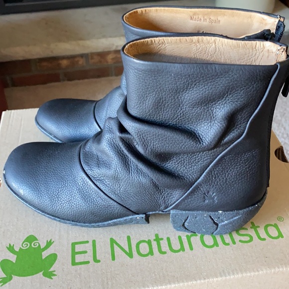 El Naturalista black leather ankle boots - Picture 4 of 11